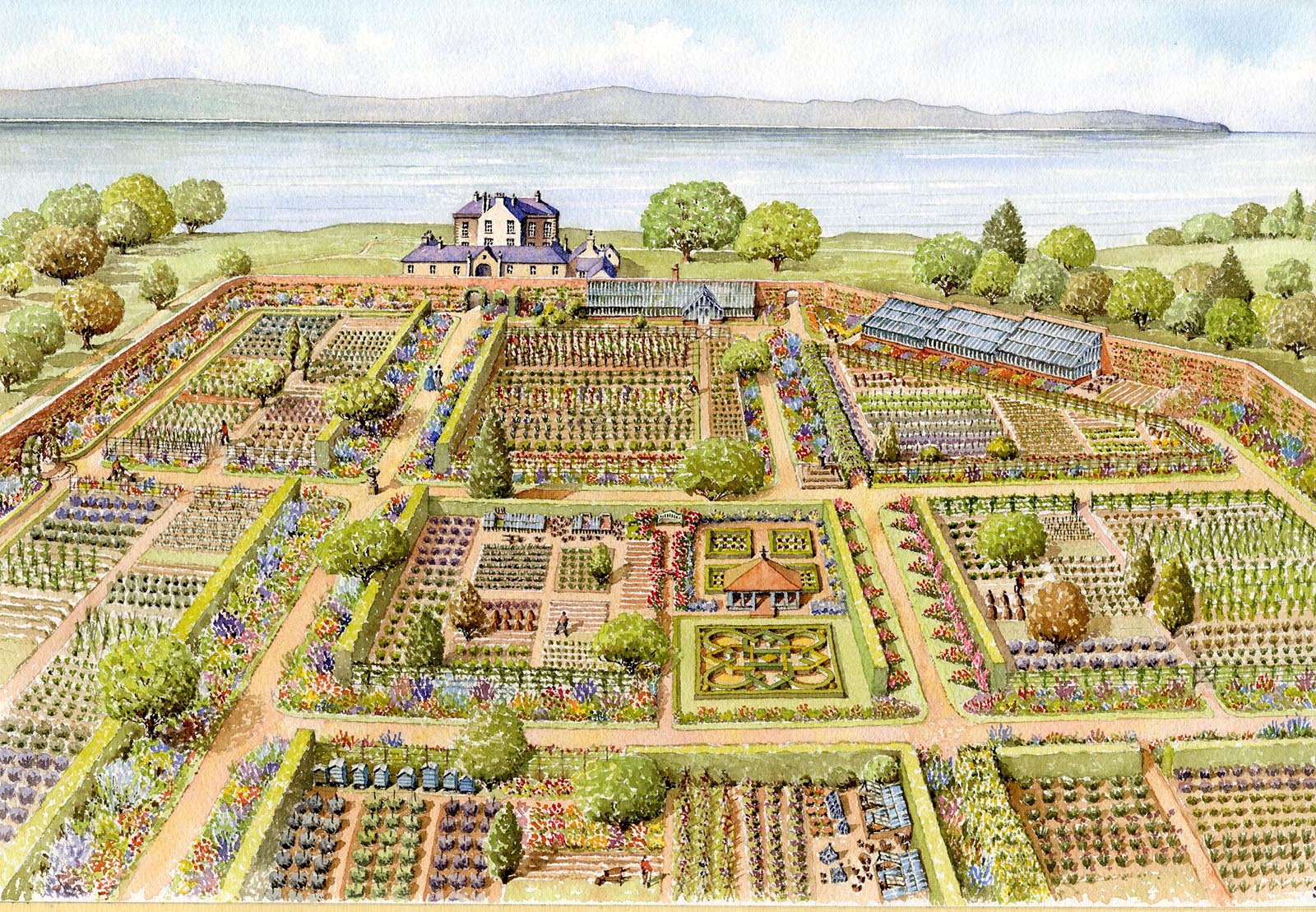 Crawfordsburn House Walled Garden - Artists Impression Artists Impression